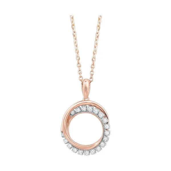 10Kt Yellow Gold Diamond 1/10Ctw Pendant