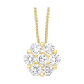 14Kt Yellow Gold Diamond 1/10Ctw Pendant