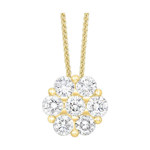 14Kt Yellow Gold Diamond 1/10Ctw Pendant