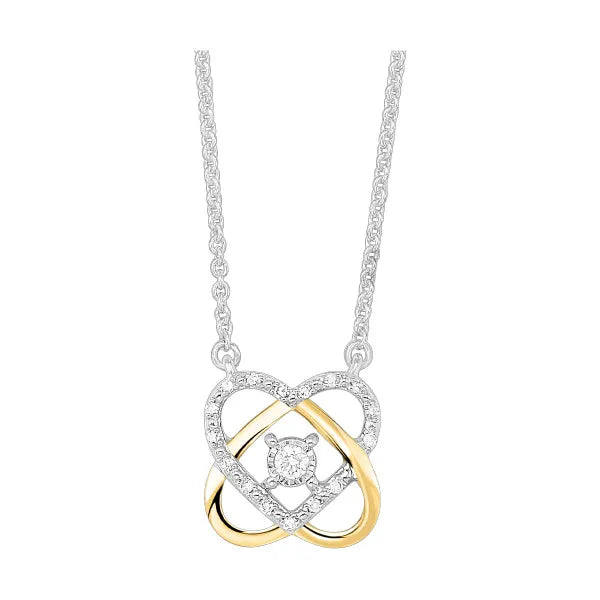 14Kt Yellow Gold Diamond 1/12Ctw Pendant