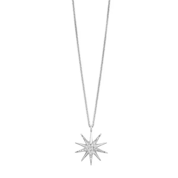 Silver Diamond 1/10Ctw Pendant