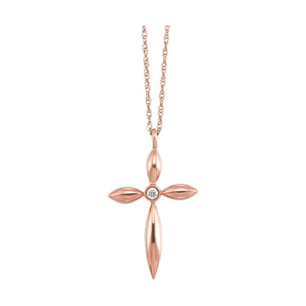 10Kt Yellow Gold Diamond 1/50Ctw Pendant