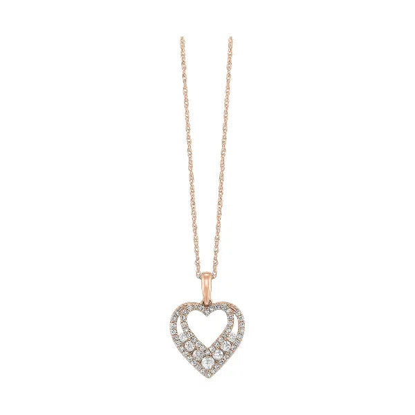 10Kt White Gold Diamond 1/4Ctw Pendant
