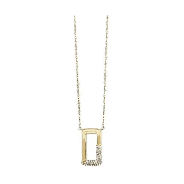10Kt Yellow Gold Diamond 1/8Ctw Pendant