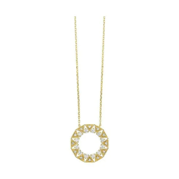 10Kt Yellow Gold Diamond 1/3Ctw Pendant