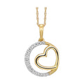 10K Yellow Gold Diamond 1/10Ctw Pendant