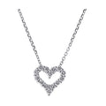 14K White Gold Diamond 1/3Ctw Pendant