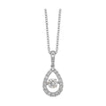 14K White Gold Diamond 1/4Ctw Pendant