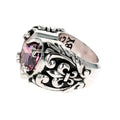 Black Cz Heart Ring
