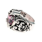 Black Cz Heart Ring