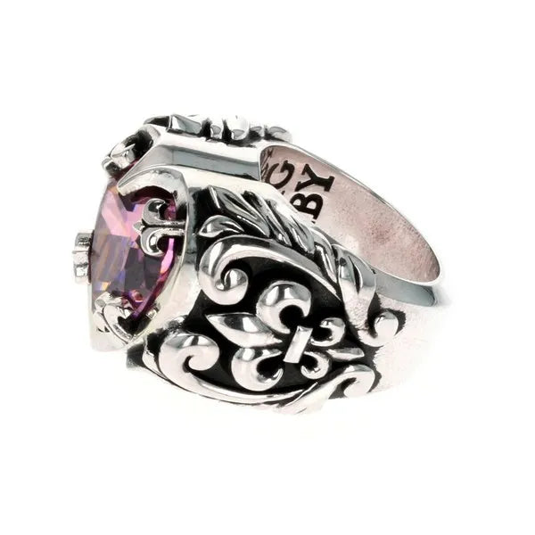 Black Cz Heart Ring