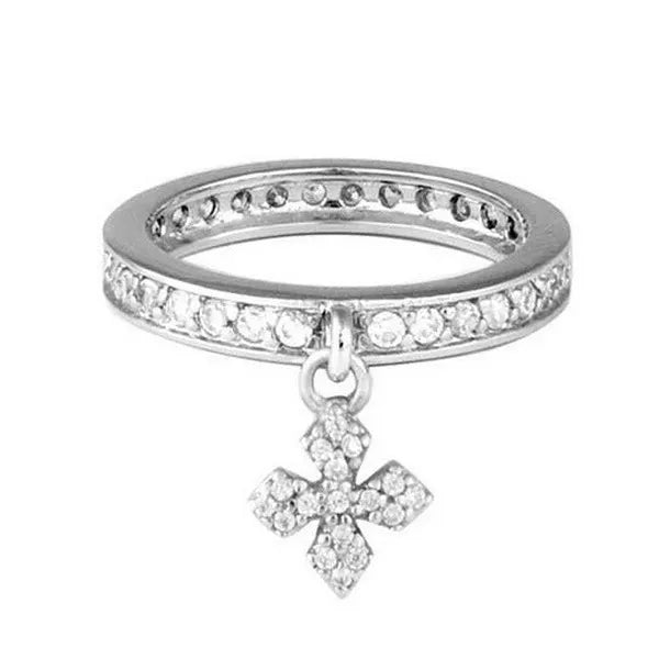 Cz Ring W/ Mb Cross
