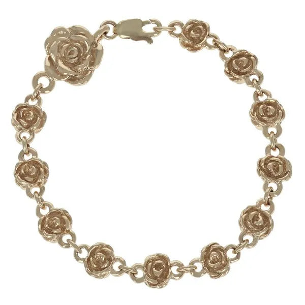 Rose Motif Chain Bracelet