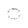 3d Pave Cz Mb Cross Bracelet