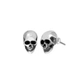 Small Skull Post Earrings