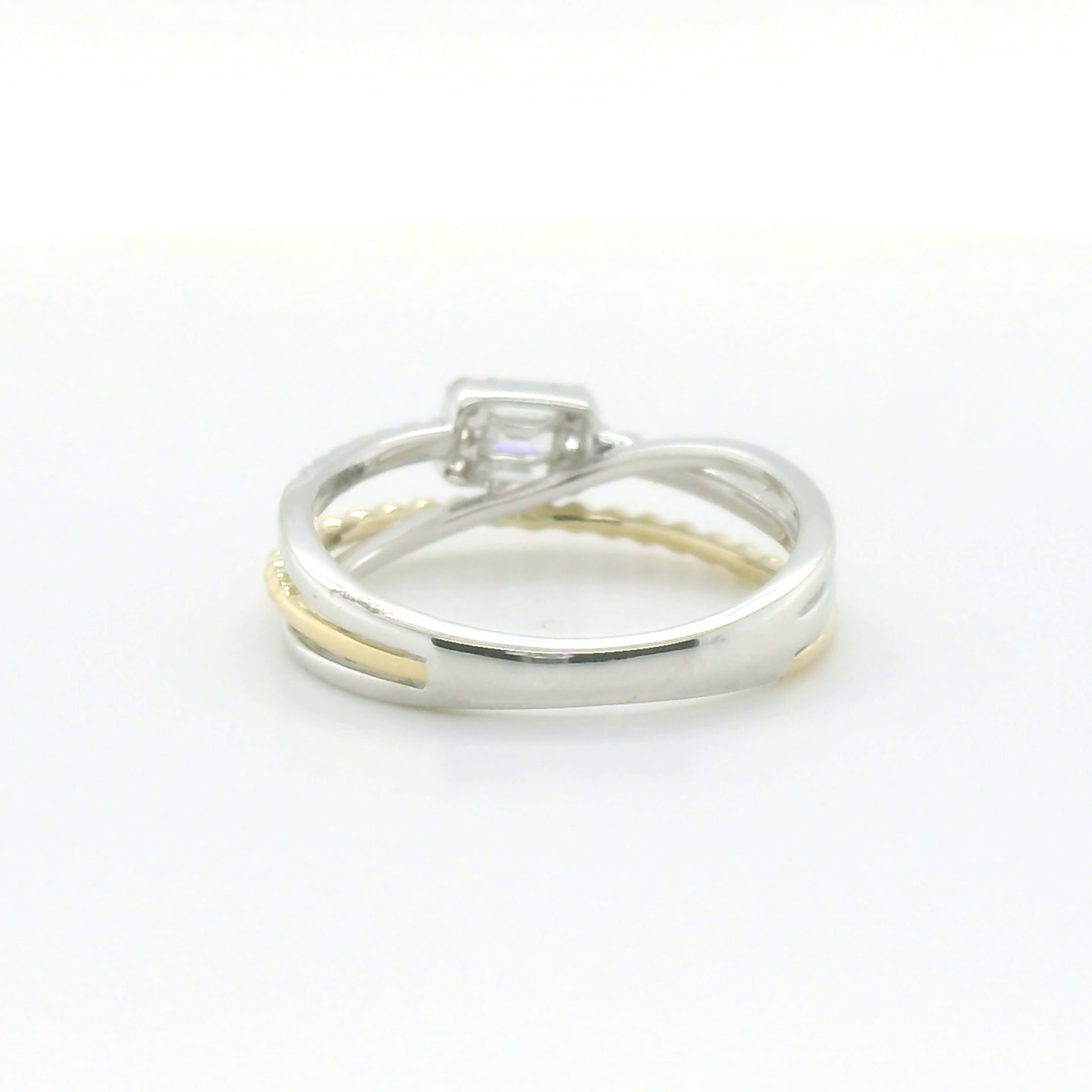 Perfect Love Ladies 10K Two-Tone Gold Diamond Cluster Ring