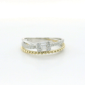Perfect Love Ladies 10K Two-Tone Gold Diamond Cluster Ring