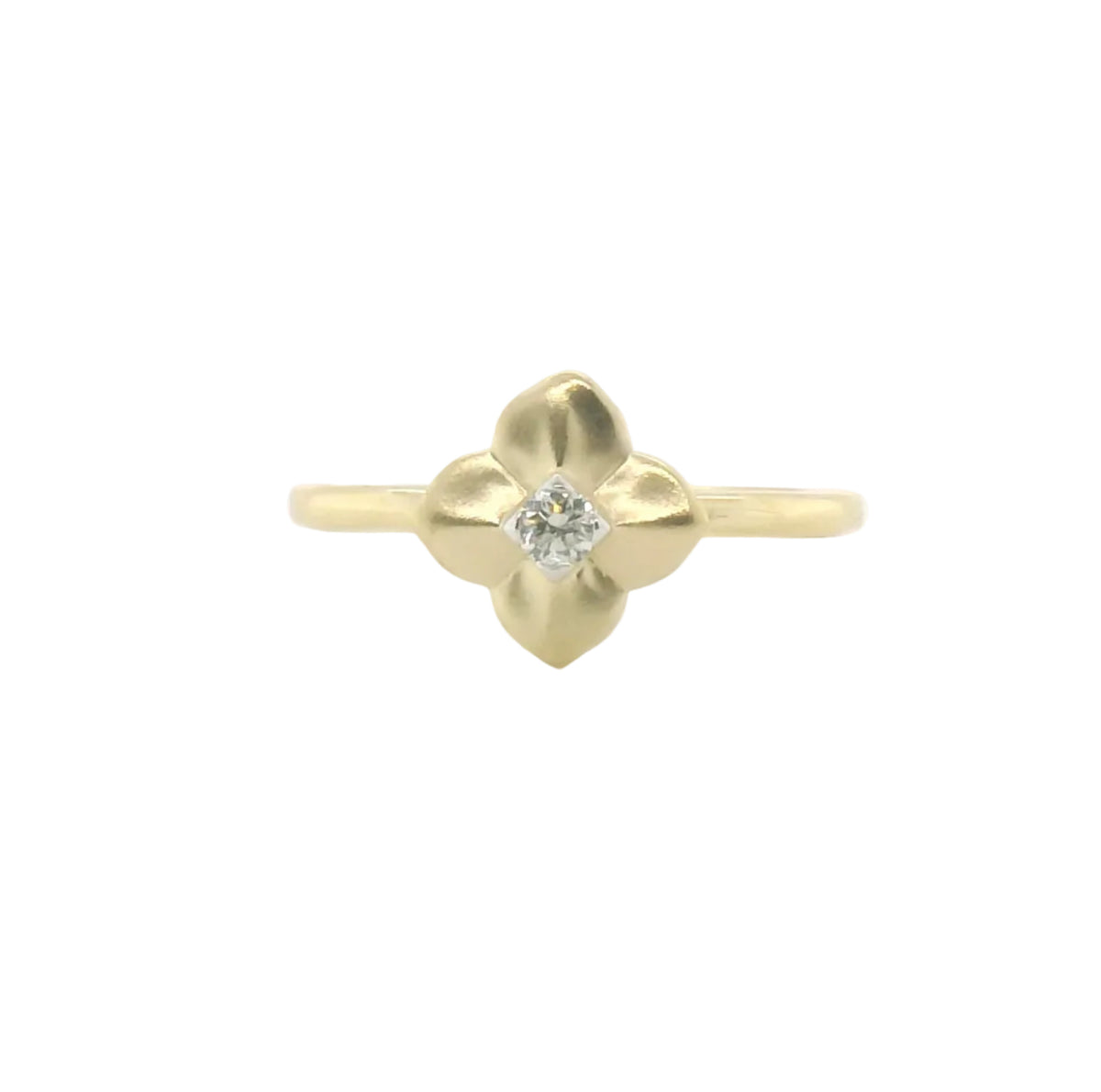 Perfect Love .08ct Diamond Floral Ring