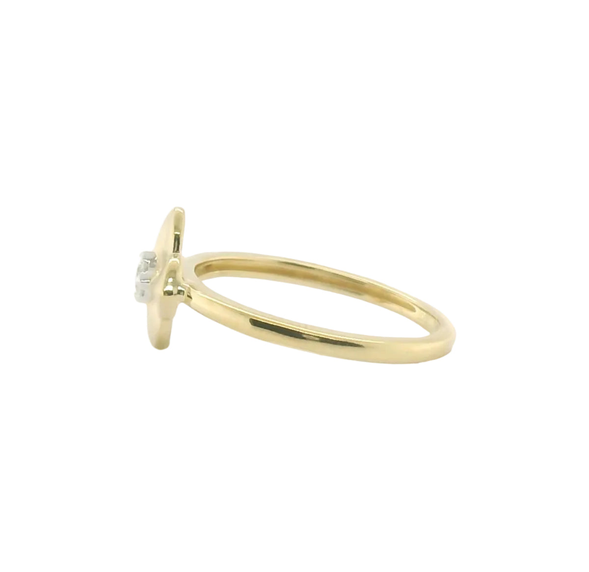 Perfect Love .08ct Diamond Floral Ring