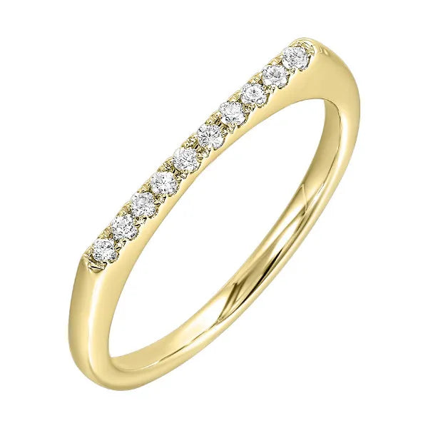 14K Yellow Gold Diamond 1/10Ctw Ring