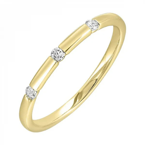 14K Yellow Gold Diamond 1/12Ctw Ring