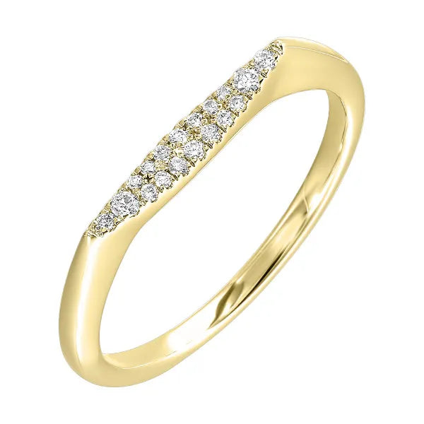 14Kt Yellow Gold Diamond 1/12Ctw Ring