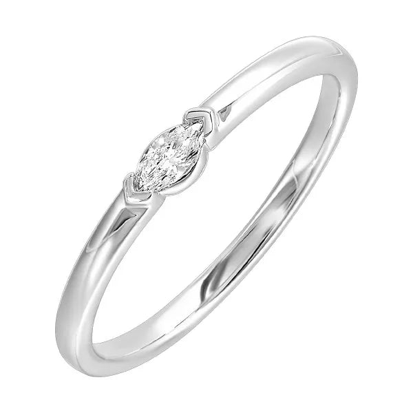14Kt Yellow Gold Diamond 1/12Ctw Ring