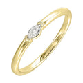 14Kt Yellow Gold Diamond 1/12Ctw Ring