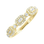14Kt Yellow Gold Diamond 1/4Ctw Ring