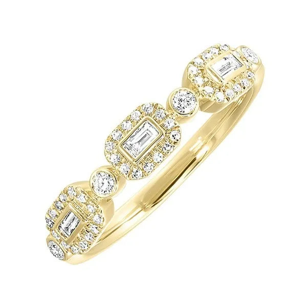 14Kt Yellow Gold Diamond 1/4Ctw Ring