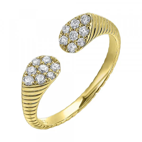 14Kt Yellow Gold Diamond 1/4Ctw Ring
