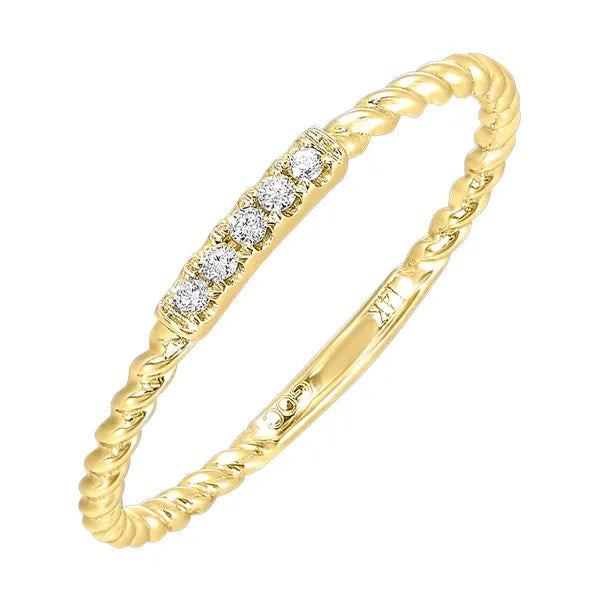 10Kt Yellow Gold Diamond 1/20Ctw Ring