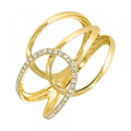 14Kt Yellow Gold Diamond 1/10Ctw Ring