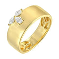 14Kt Yellow Gold Diamond 1/5Ctw Ring