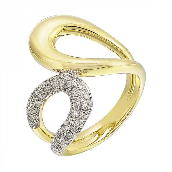 14K Yellow Gold Diamond 1/2Ctw Ring