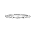 14K White Gold Diamond 1/8Ctw Ring