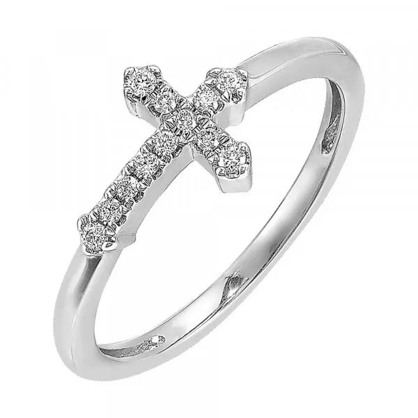 14K Yellow Gold Diamond 1/10Ctw Ring