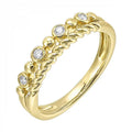 14K Yellow Gold Diamond 1/10Ctw Ring