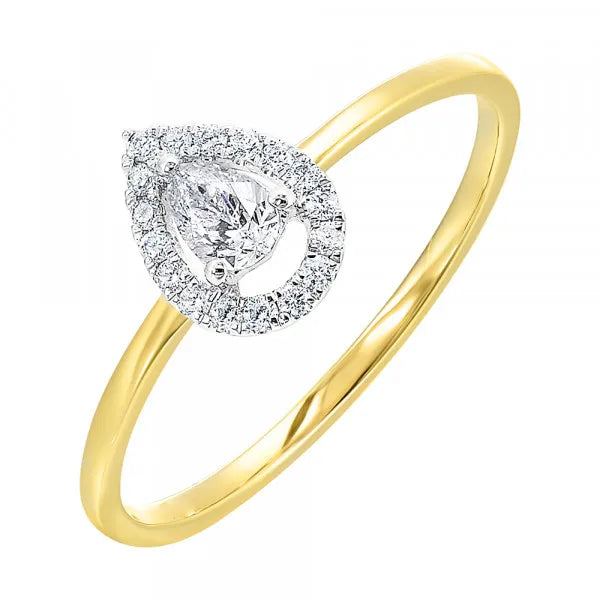 14Kt White Gold Diamond 1/4Ctw Ring