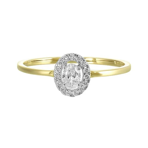 14Kt White Gold Diamond 1/4Ctw Ring