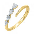 14K Yellow Gold Diamond 1/4Ctw Ring
