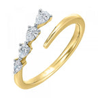 14K Yellow Gold Diamond 1/4Ctw Ring