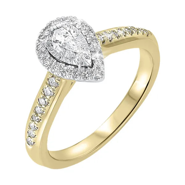 14Kt Yellow Gold Diamond 1/2Ctw Ring