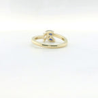 Chatham .55ct Sapphire & Diamond Ring