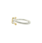 Perfect Love Two-Tone Diamond Bypass Ring