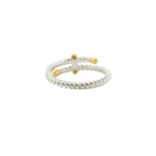 Perfect Love Two-Tone Diamond Bypass Ring