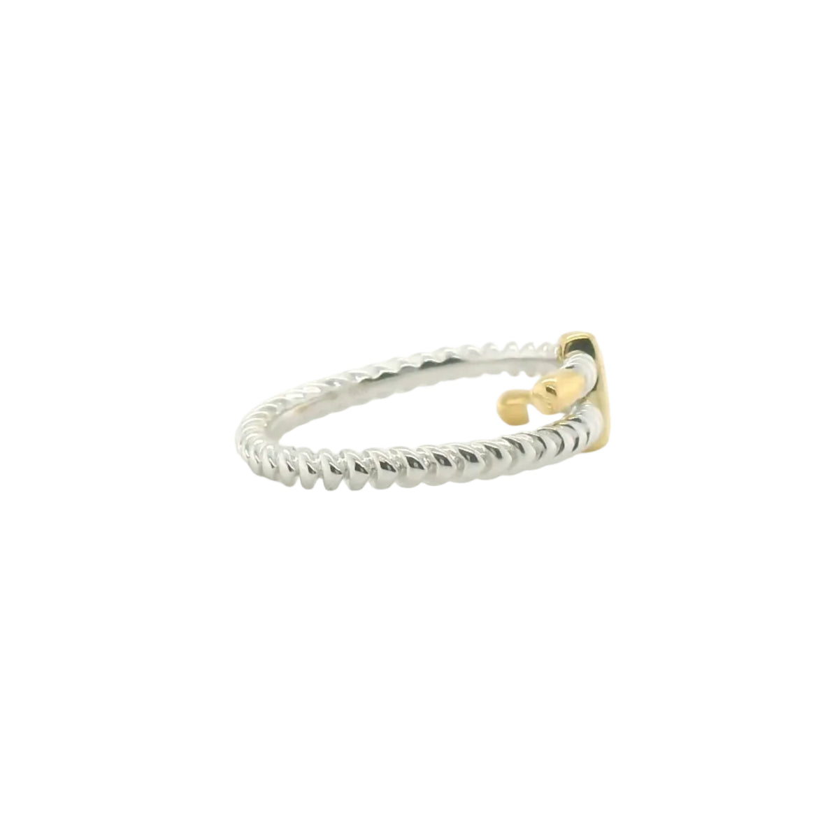 Perfect Love Two-Tone Diamond Bypass Ring