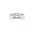 Perfect Love 0.10ct Diamond Two-Tone Criss-Cross Ring