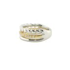 Perfect Love 0.25ct Diamond Two-Tone Triple Band Ring