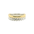 Perfect Love Two-Tone Heart Stacked Ring